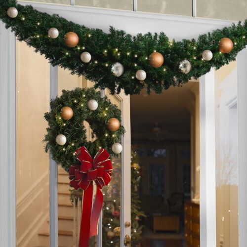 Jingle Jollys 2.1m Christmas Garland Xmas Decorations Green Wedding Party - Image 7