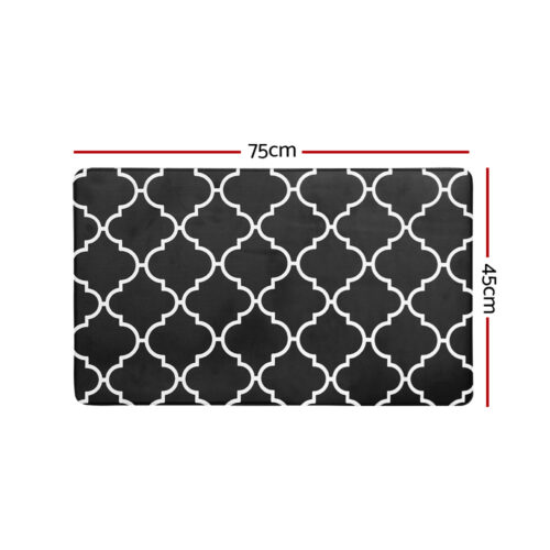 Artiss Kitchen Mat 45x75cm PVC Floor Rug Carpet Non-slip Gina - Image 2