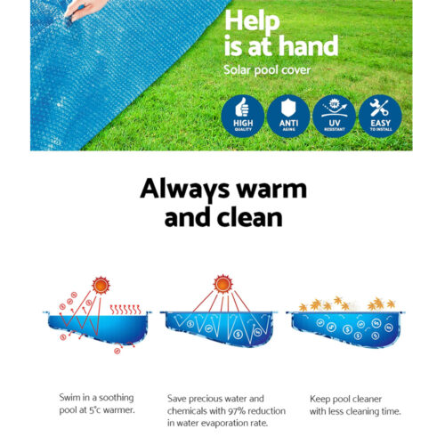 Bestway Pool Cover Fits 3.05m/10ft Round Swimming Pool PVC Blanket 2.89m - Image 5