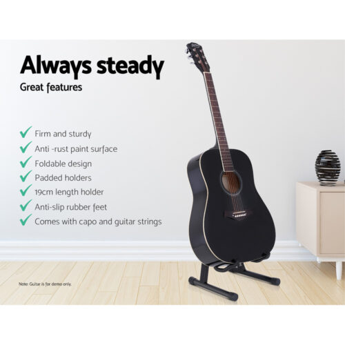 Alpha Guitar Stand Folding Portable Floor Rack Holder - Image 3