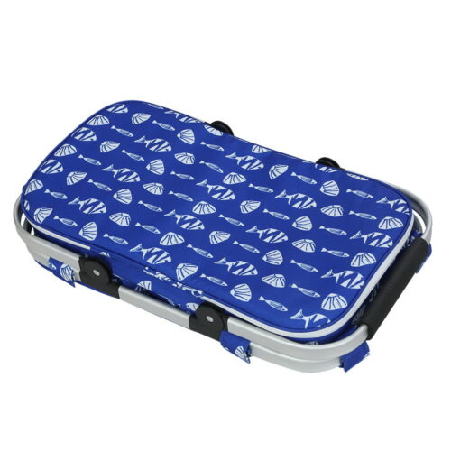Alfresco Picnic Basket Folding Bag Hamper Food Insulated Cover Storage - Image 4