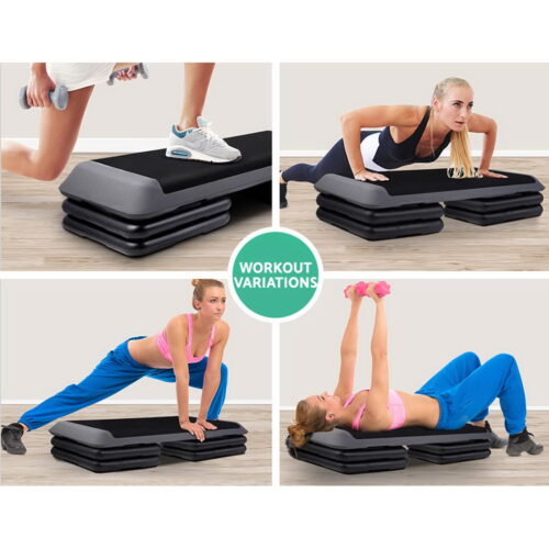 Everfit 2X Aerobic Step Riser Exercise Stepper Block Gym Home Fitness - Image 4