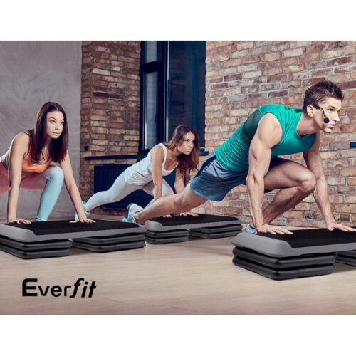 Everfit 2X Aerobic Step Riser Exercise Stepper Block Gym Home Fitness - Image 6
