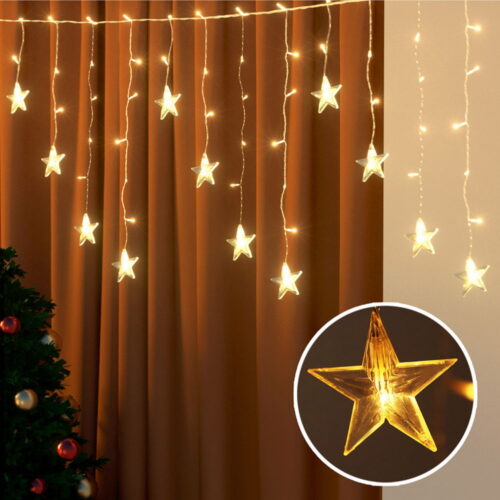 160 LED 6M Christmas Lights Icicle Light Solar Warm Jingle Jollys - Image 7