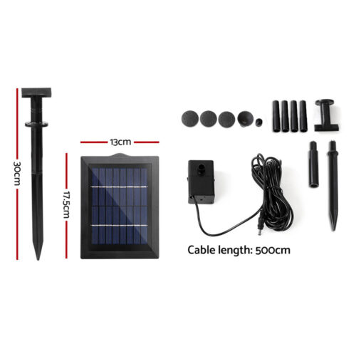 Gardeon Solar Pond Pump Submersible Water Fountain Kit 4FT - Image 2