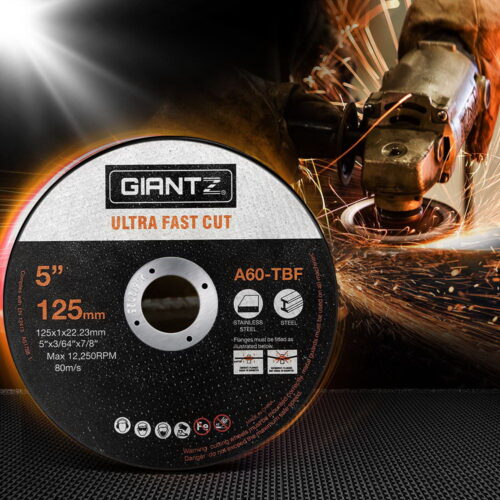Giantz 50-Piece Cutting Discs 5" 125mm,Giantz 50pcs 5" Cutting Discs 125mm Angle Grinder Thin Cut Off Wheel for Metal - Image 8
