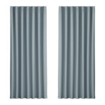 Artiss 2X Blockout Curtains Eyelet 240x230cm Grey