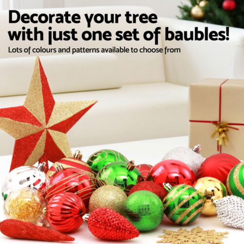 Jingle Jollys 155pcs Christmas Tree Decorations Set Baubles Ornaments Party - Image 4