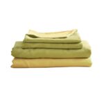Cosy Club Cotton Bed Sheets Set Yellow Cover Single