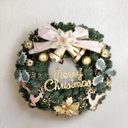 Jingle Jollys Christmas Wreath 60CM Garland Flowers Baubles Party Decorations - Image 7