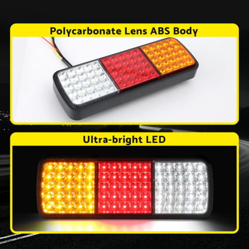 Giantz Pair 75 LED Tail Lights Stop Reverse Indicator 12V Ute Trailer Caravan Truck Boat - Image 6