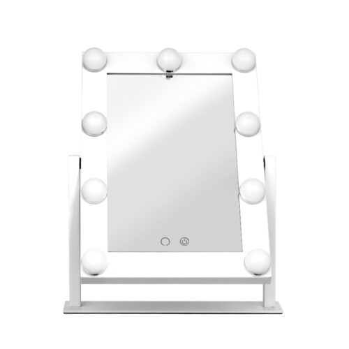 Embellir Makeup Mirror 30x38cm Hollywood Vanity with LED Light Rotation Tabletop - Image 3