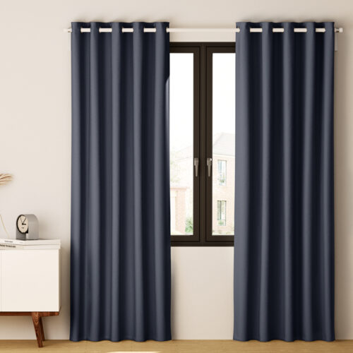 Artiss 2X Blockout Curtains Eyelet 180x213cm Charcoal - Image 8