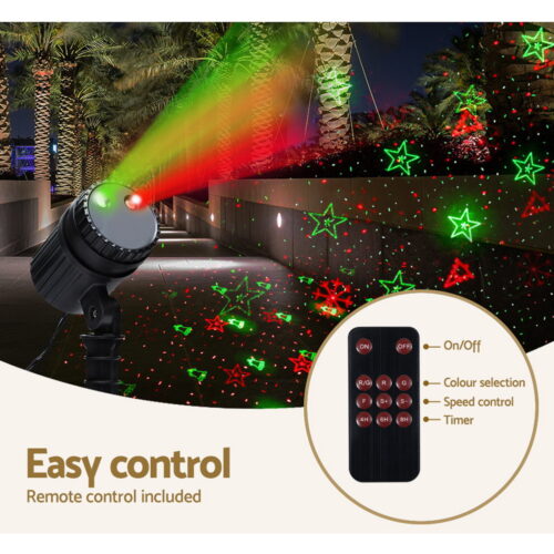 1X Projector Light Christmas Lights Laser Outdoor Decorations Jingle Jollys - Image 4