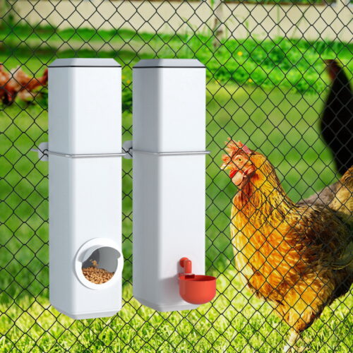 Giantz Chicken Feeder 4L Water Dispenser Automatic Waterer - Image 7
