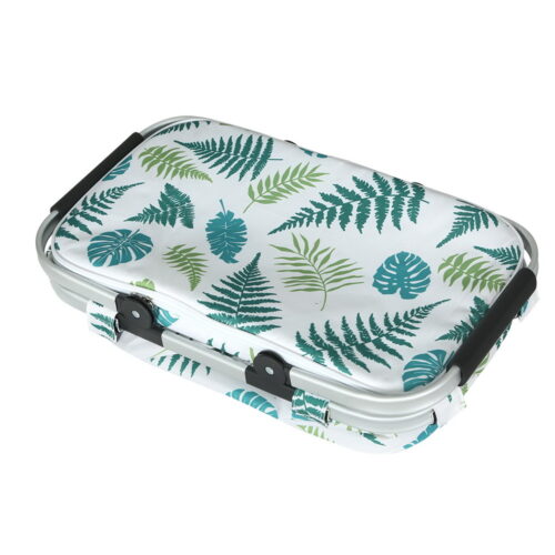 Alfresco Picnic Basket Folding Bag Insulated Hamper Food Cover Storage - Image 4
