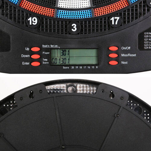 13.5" Dartboard Dart Board with Soft Tip Darts Electronic Scorer 32 Games - Image 3