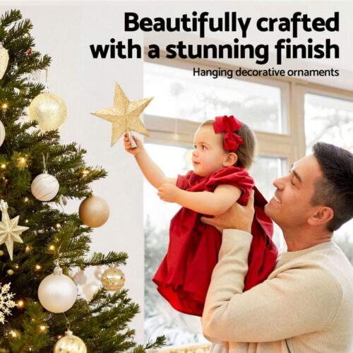 Jingle Jollys 125pcs Christmas Tree Decorations Set Baubles Ornaments Party - Image 5