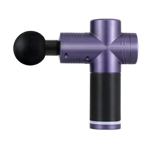 Everfit 30 Speed Massage Gun 4 Heads Vibration Muscle Massager Chargeable Purple - Image 3