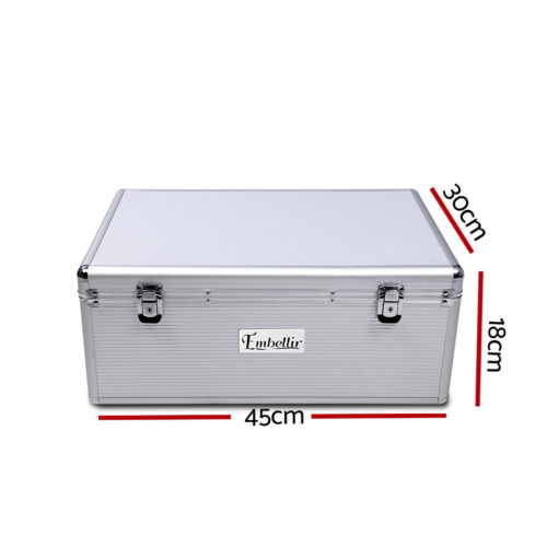 Embellir CD Case DVD Cases Storage Box 500 Discs Aluminium Case DVD Folders - Image 3