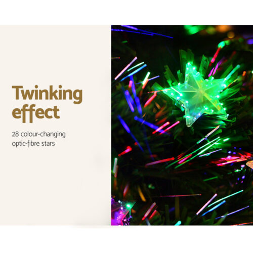Jingle Jollys 1.5m Christmas Tree Optic Fibre LED Xmas tree Multi Colour - Image 5