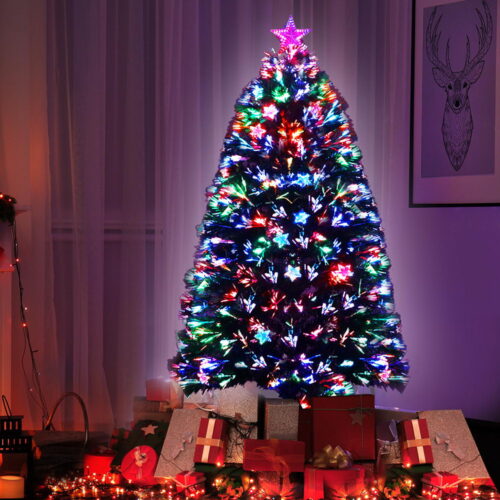 Jingle Jollys 1.5m Christmas Tree Optic Fibre LED Xmas tree Multi Colour - Image 7