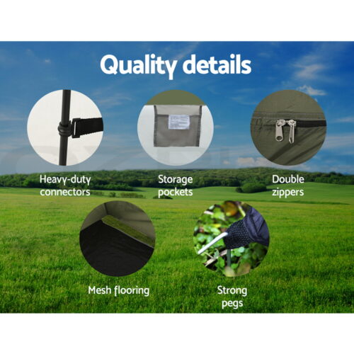 Weisshorn Camping Shower Toilet Tent Outdoor Portable Changing Room Ensuite - Image 5