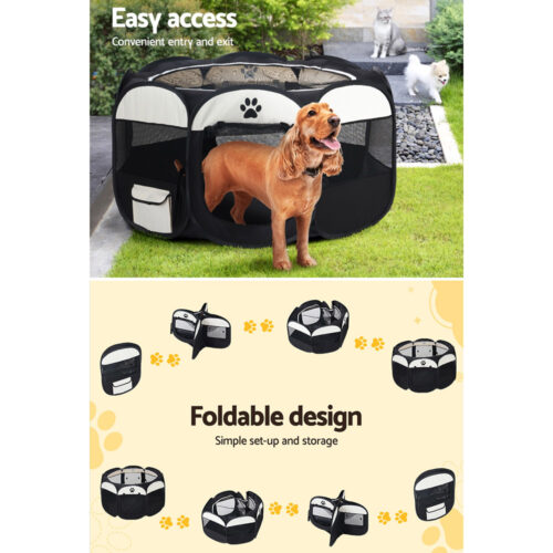 i.Pet Dog Playpen Tent Pet Crate Fence XL Enclosure - Image 6