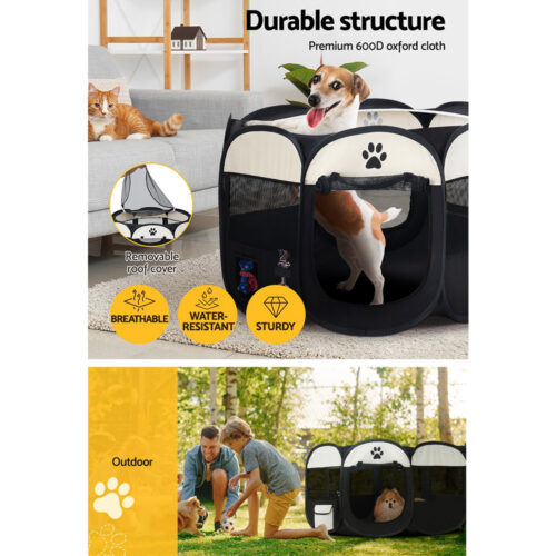 i.Pet Dog Playpen Tent Pet Crate Fence XL Enclosure - Image 7