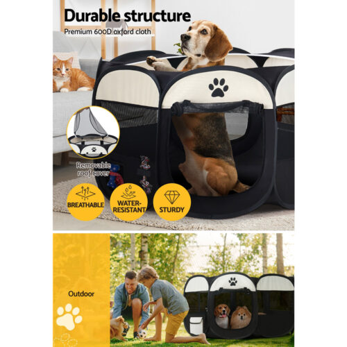i.Pet Dog Playpen Tent Pet Crate Fence 3XL Enclosure - Image 7