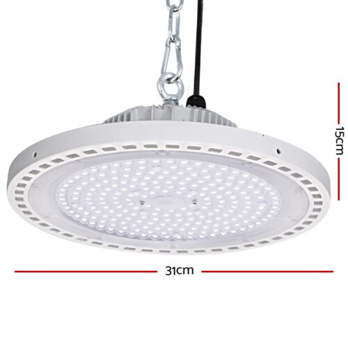 Leier LED High Bay Lights 150W UFO Industrial Shed Warehouse Factory Lamp White - Image 2