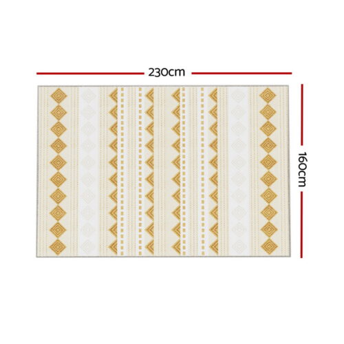 Artiss Rug 160x230cm Area Rug Washable Mat Large Carpet Soft Short Pile Ella - Image 2