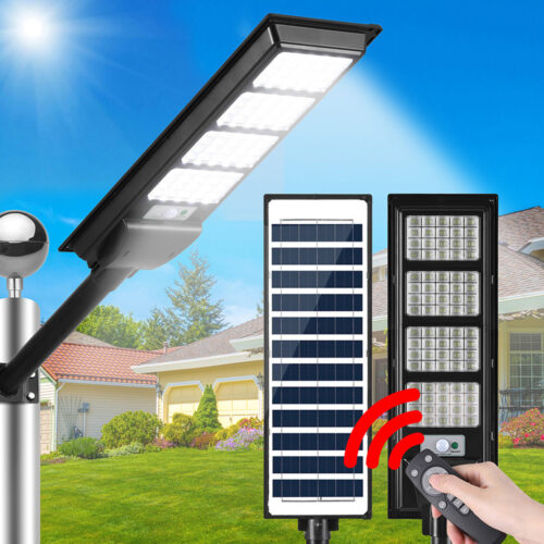 Leier 320 LED Solar Street Light Flood Motion Sensor Remote - Image 7