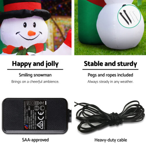 Jingle Jollys Christmas Inflatable Archwary 2.8M Illuminated Decorations - Image 5