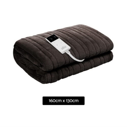Giselle Bedding Electric Throw Blanket - Chocolate - Image 2