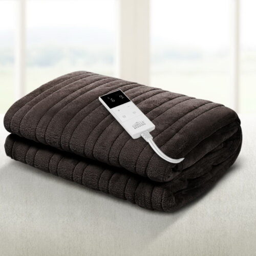 Giselle Bedding Electric Throw Blanket - Chocolate - Image 8