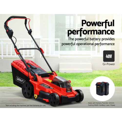 Giantz Lawn Mower 40V Battery Only Cordless 20V x2 Fits LI37 - Image 6
