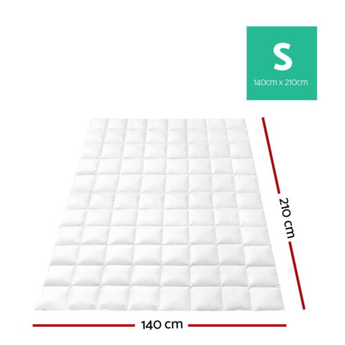 Giselle Bedding 700GSM Goose Down Feather Quilt Single - Image 2