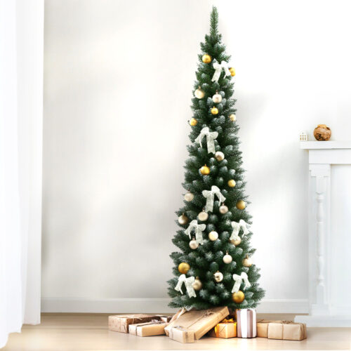 Jingle Jollys Christmas Tree 1.8m Xmas Tree Decorations Snowy 300 Tips - Image 8