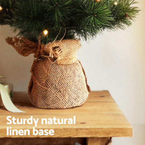 Jingle Jollys Tabletop Christmas Tree 60CM 8 Light Modes Timer Function - Image 6