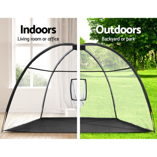 Everfit 3.5m Golf Practice Net Portable Training Aid Driving Target Tent Black - Image 5