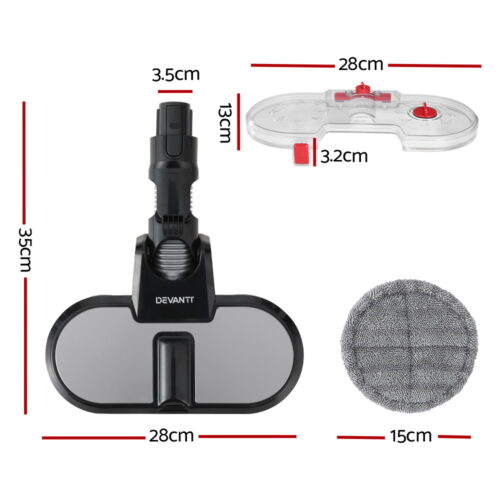 Devanti Stick Vacuum Cleaner Electric Mop Head - Image 2