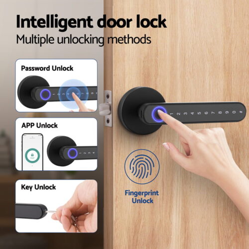 UL-tech Fingerprint Door Lock Smart Electronic Handle - Image 4
