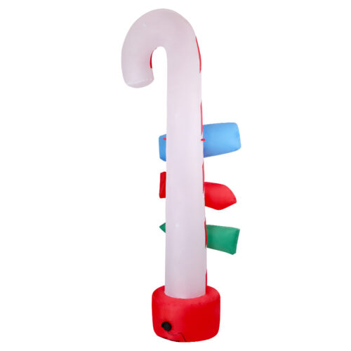 Jingle Jollys Christmas Inflatable Candy Pole 2.4M Illuminated Decorations - Image 4