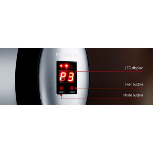 Devanti Electric Strip Heater Radiant Heaters 1500W - Image 5