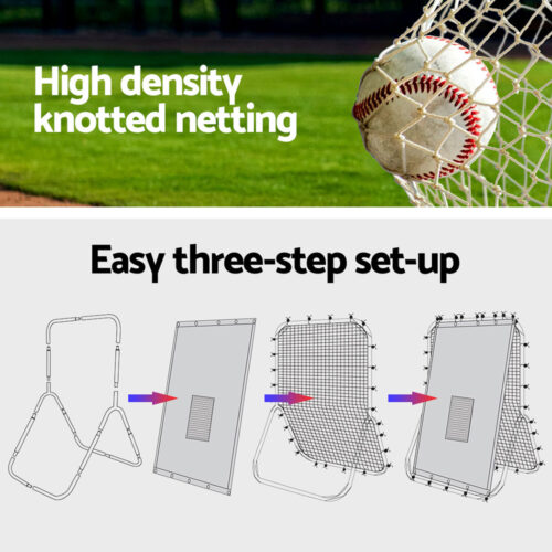 Everfit Baseball Net Rebound Pitching Kit Target Hitter 2 in 1 Training Aid - Image 6
