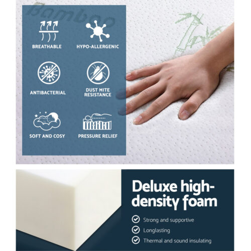 Giselle Bedding Foldable Mattress Folding Foam Sofa Bed Mat Bamboo - Image 4