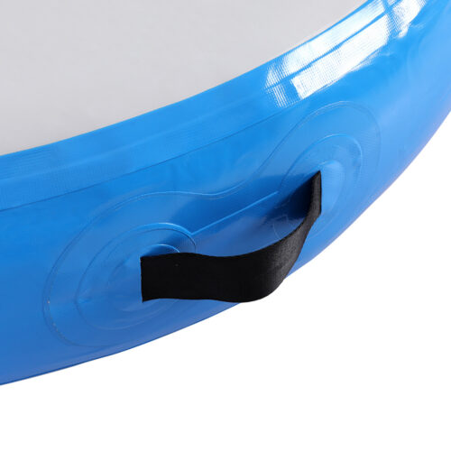Everfit 1m Air Track Spot Inflatable Gymnastics Tumbling Mat Round Blue - Image 4