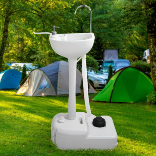 Weisshorn Camping Basin Portable Hand Wash Sink Stand 19L Capacity - Image 7
