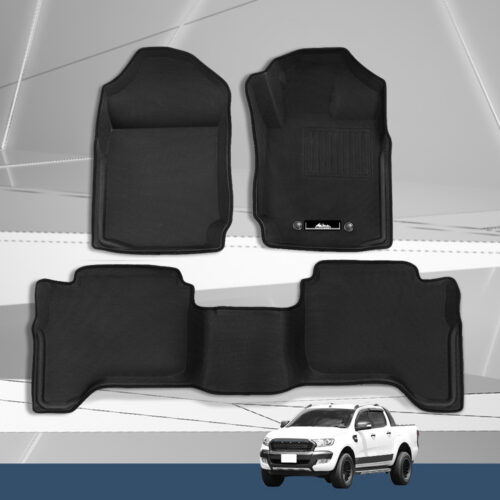 Weisshorn Car Floor Mats Rubber Fits Ford Ranger PX PX2 PX3 Dual Cab 2011-2022 3D - Image 7